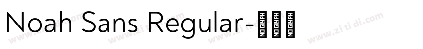 Noah Sans Regular字体转换